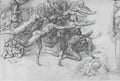 Michelangelo archers shooting at a herm Art A4 Photo Print