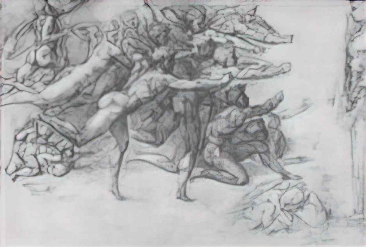 Michelangelo archers shooting at a herm Art A4 Photo Print