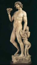 Michelangelo bacchus 1497 Art A4 Photo Print