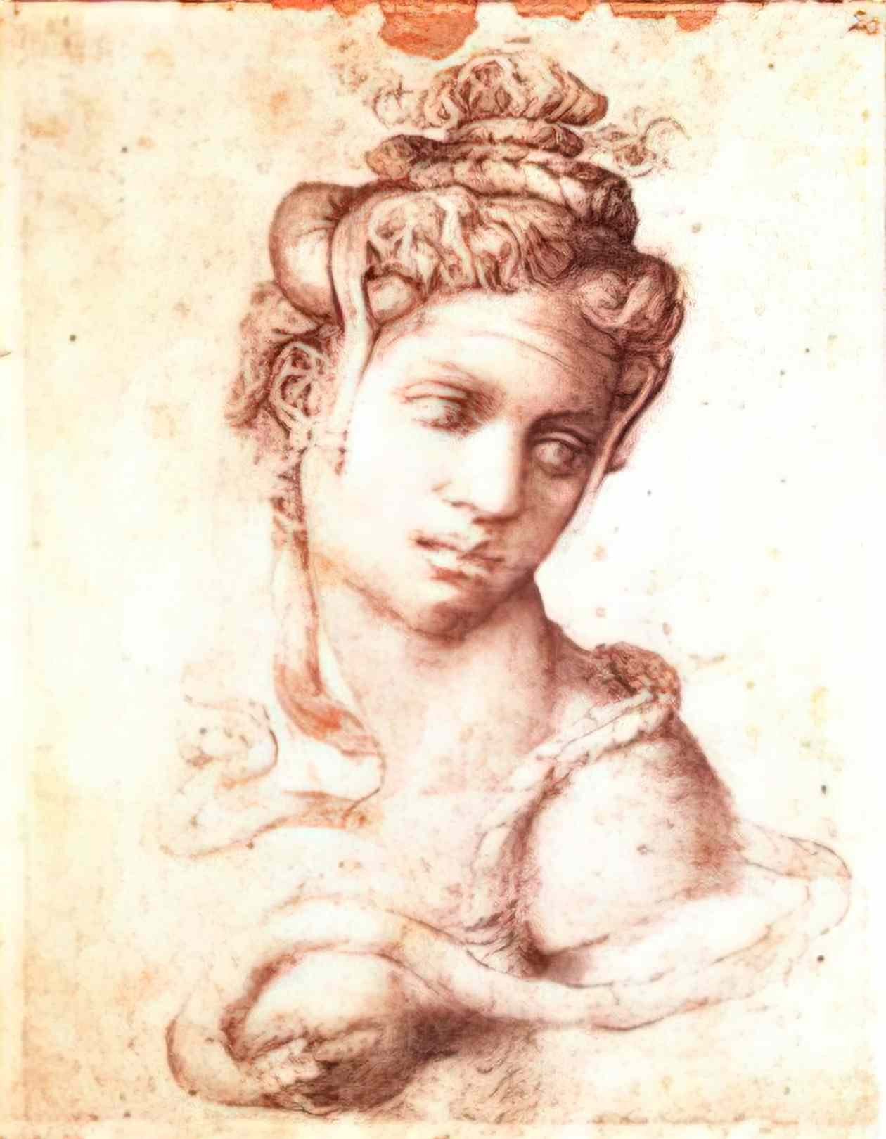 Michelangelo cleopatra 1534 Art A4 Photo Print