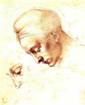 Michelangelo head Art A4 Photo Print