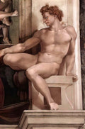 Michelangelo ignudo 3 Art A4 Photo Print