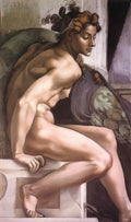 Michelangelo ignudo Art A4 Photo Print