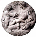 Michelangelo madonna and child with the infant baptist 1506 Art A4 Photo Print