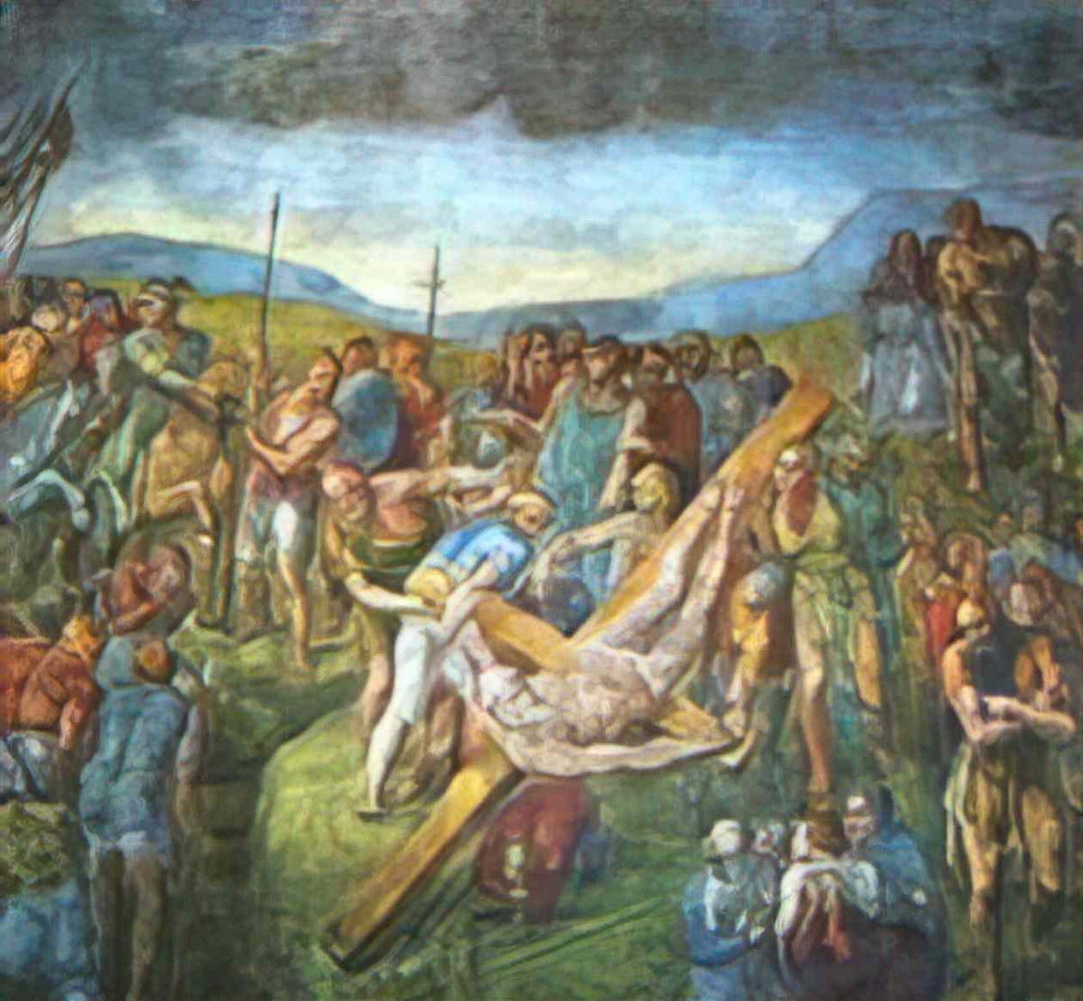 Michelangelo martyrdom of st peter Art A4 Photo Print