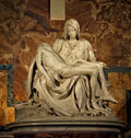 Michelangelo pieta 1499 Art A4 Photo Print
