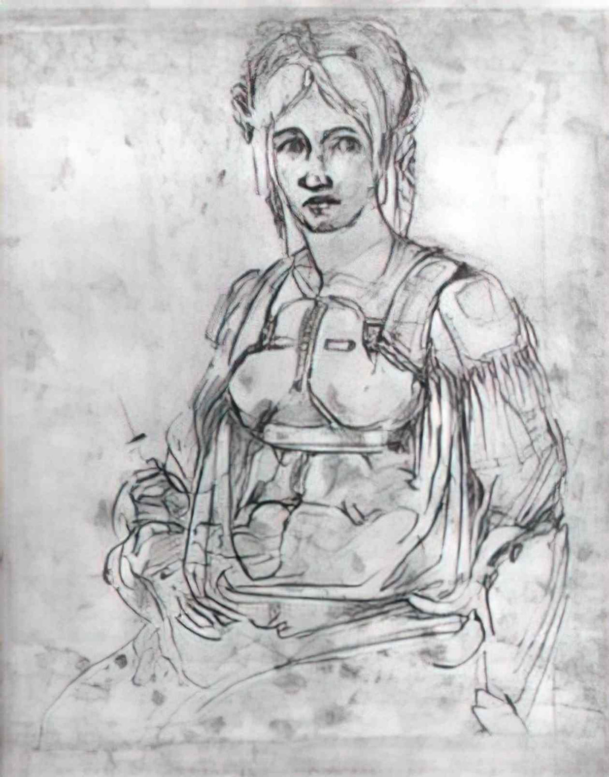 Michelangelo portrait of vittoria colonna Art A4 Photo Print