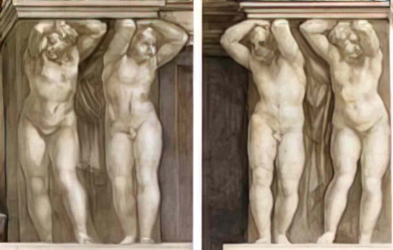 Michelangelo putti 1511 Art A4 Photo Print
