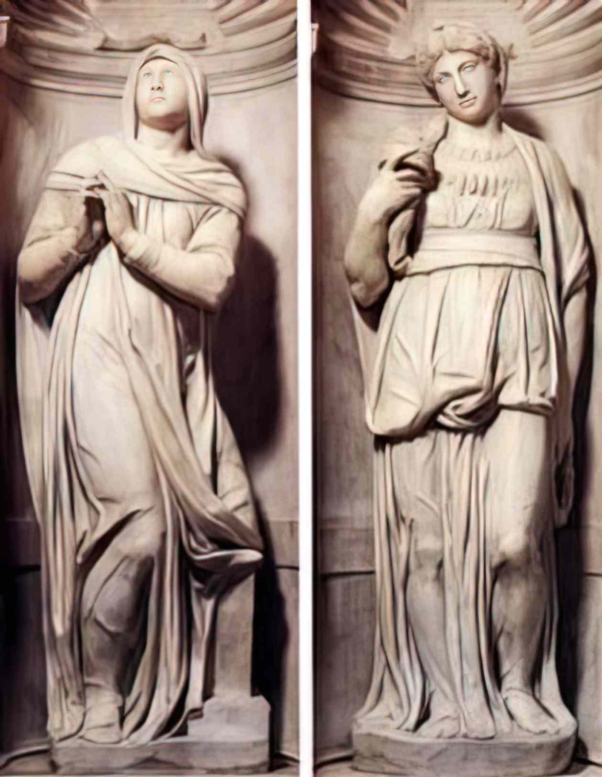 Michelangelo rachel and leah 1545 Art A4 Photo Print