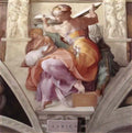 Michelangelo sistine chapel ceiling libyan sibyl Art A4 Photo Print