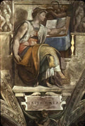 Michelangelo sistine chapel ceiling sibyl erithraea 1512 Art A4 Photo Print