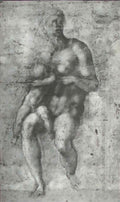 Michelangelo study for a holy family with the infant st john 1534 Art A4 Photo Print