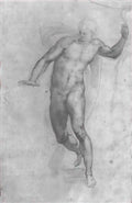 Michelangelo study for a risen christ 1533 Art A4 Photo Print
