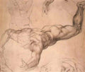 Michelangelo study for the last judgement Art A4 Photo Print
