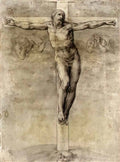 Michelangelo study to crusifixion 1541 Art A4 Photo Print