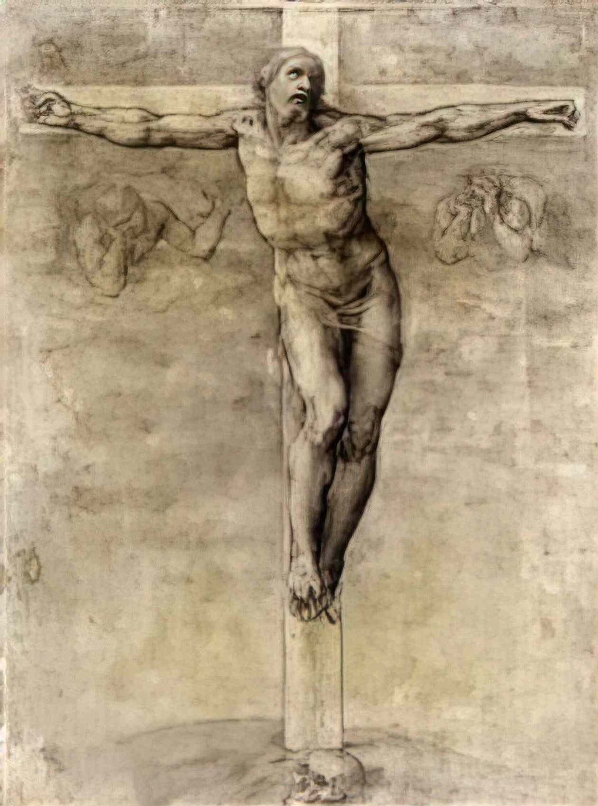 Michelangelo study to crusifixion 1541 Art A4 Photo Print
