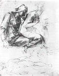 Michelangelo study to madonna and child with st john the baptist Art A4 Photo Print