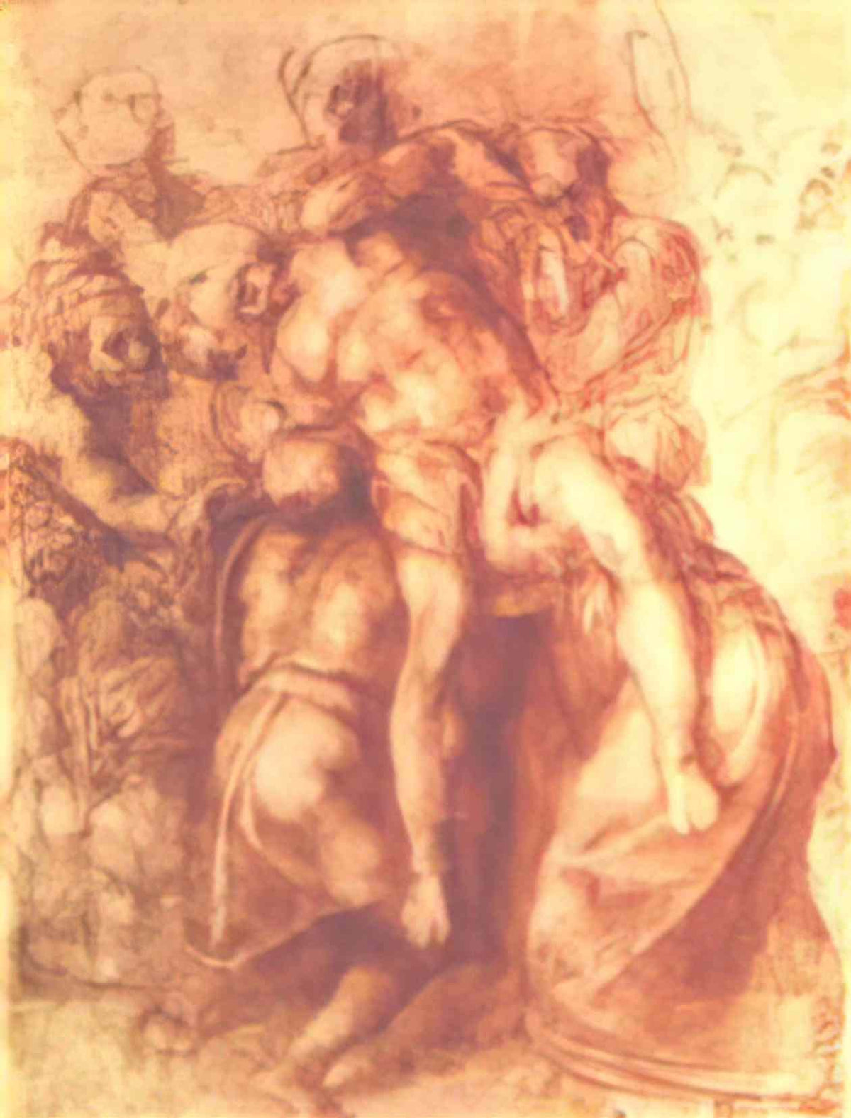 Michelangelo study to pieta Art A4 Photo Print