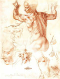 Michelangelo study to the libyan sibyl Art A4 Photo Print