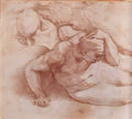 Michelangelo two figures Art A4 Photo Print