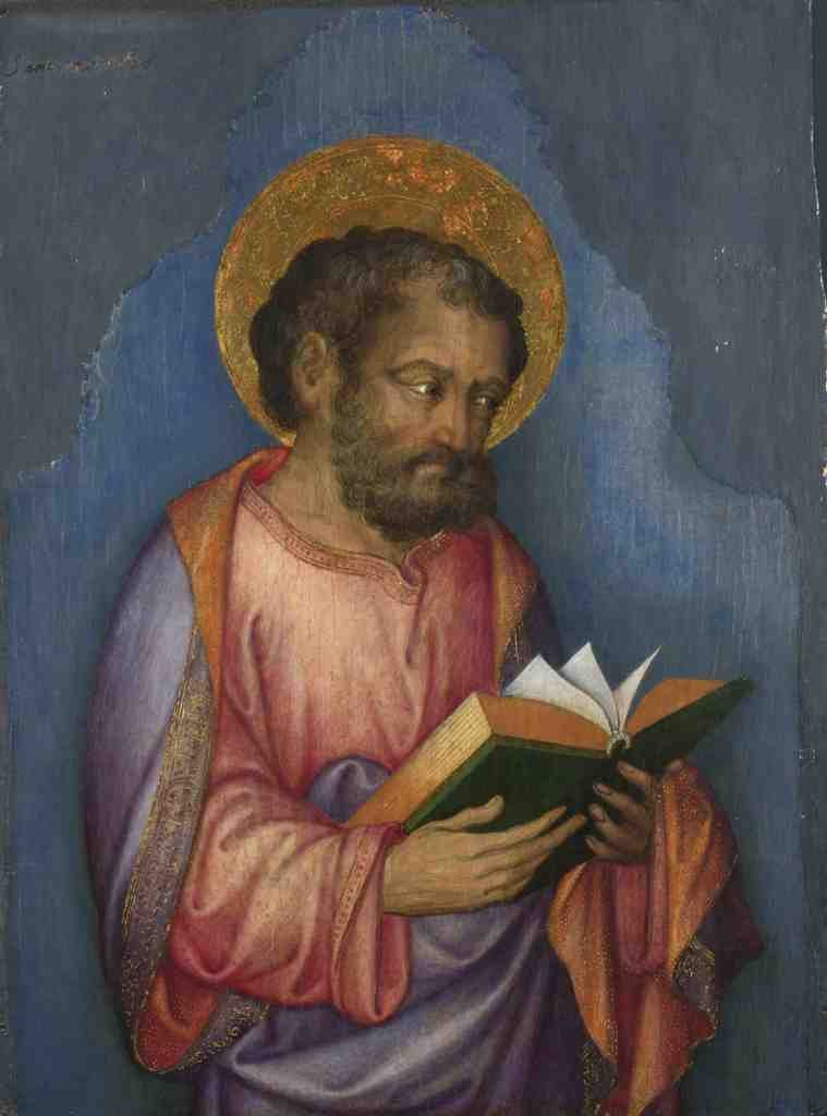 Michele Giambono A Saint with a Book A4 Photo Print
