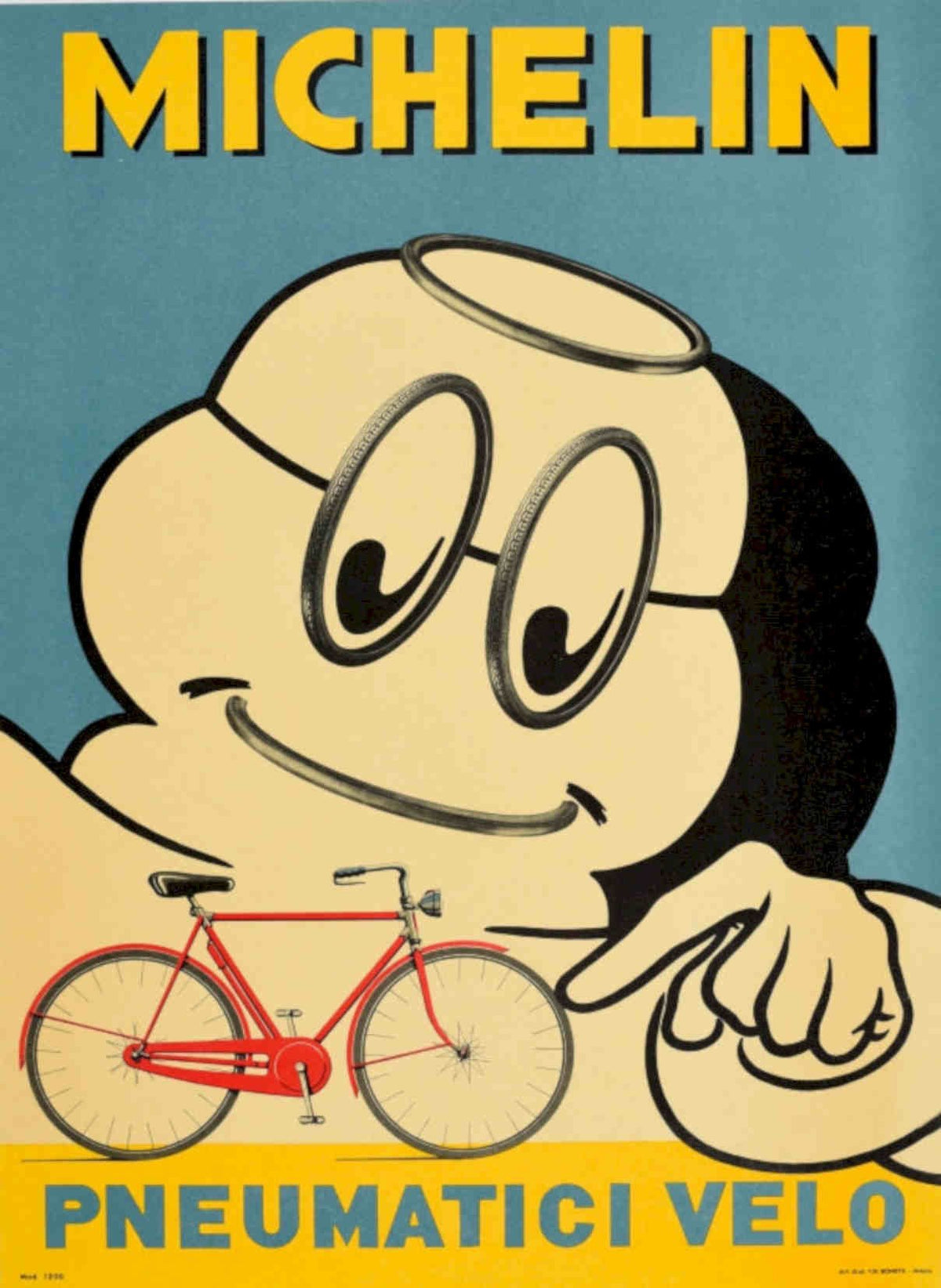 Michelin Bike Tires Vintage Retro Advert Poster A4 Photo Print