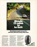 Michelin Zx Tires Vintage Retro Advert Poster A4 Photo Print