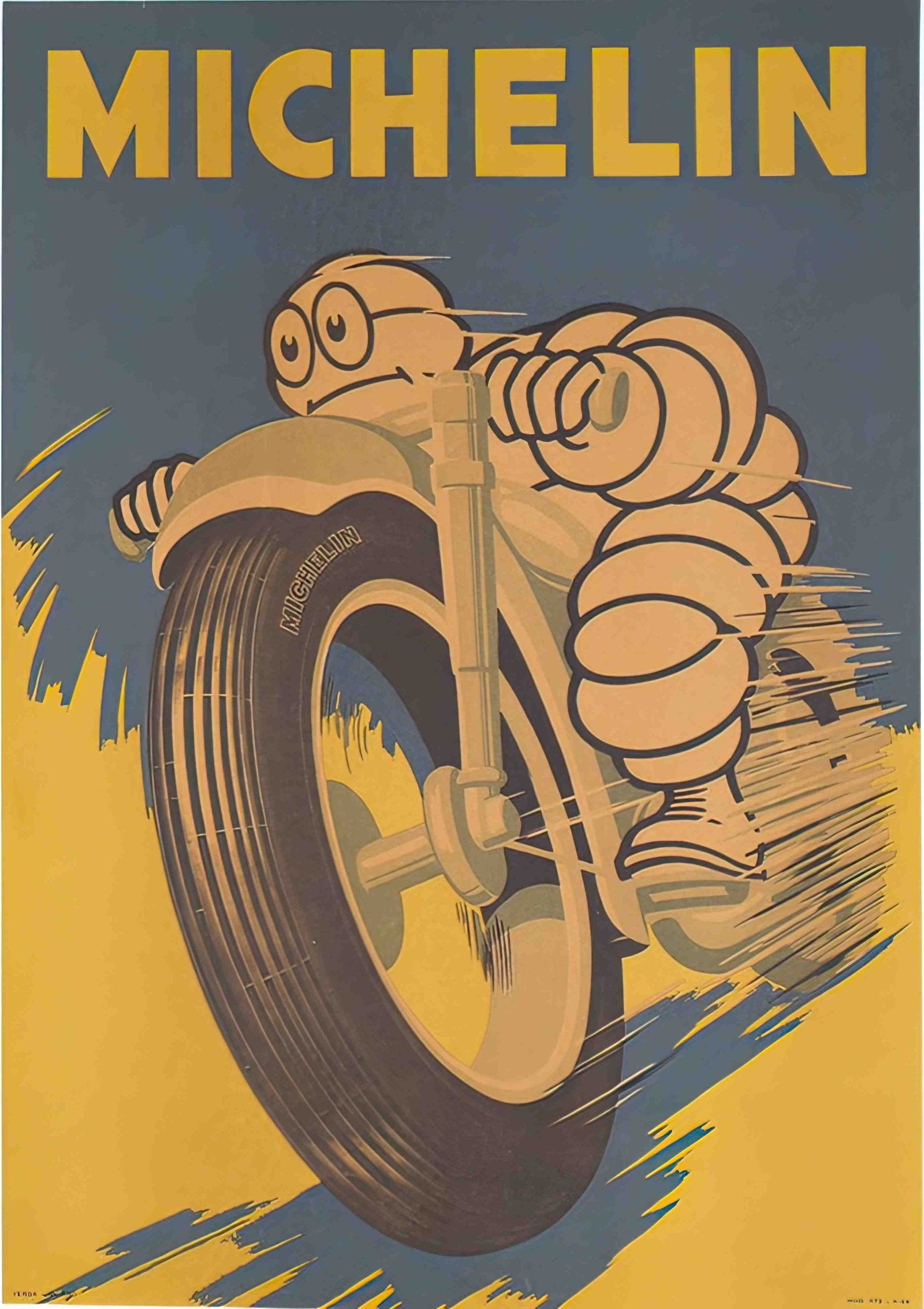 MichelinMoto Advert A4 Photo Print