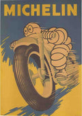 MichelinMoto Vintage Advert A4 Photo Print