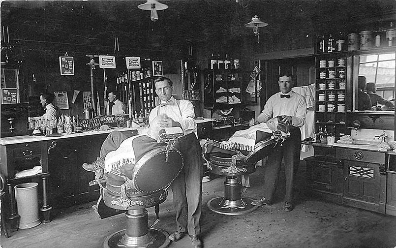 Michigan Barber Shop barber advert A4 Photo Print