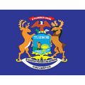 Michigan Flag N2609 A4 Photo Print