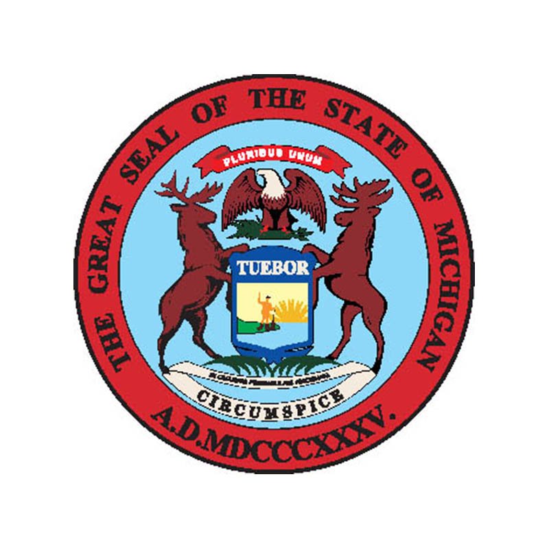 Michigan Seal N263 A4 Photo Print