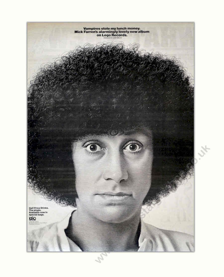 Mick Farren Lunch Vintage Retro Advert Poster A4 Photo Print