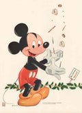 Mickey Christmas Club 1940s Vintage Retro Advert Poster