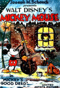 Mickey Mouse Winter 1930s Vintage Retro Advert Poster