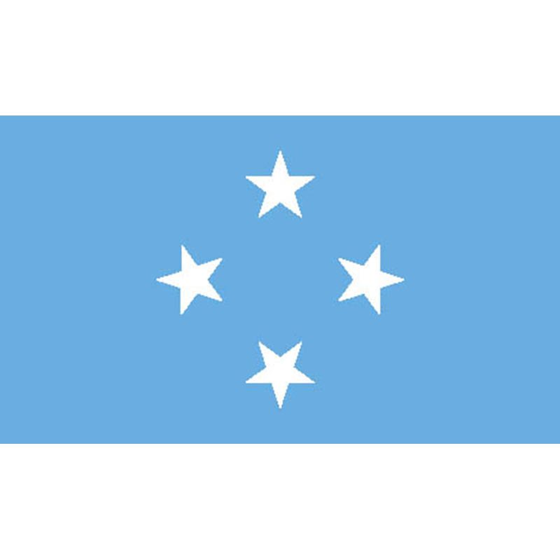 Micronesia Flag N1836 A4 Photo Print