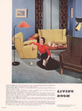 Mid Century Living 1 1950s Vintage Retro Advert Poster
