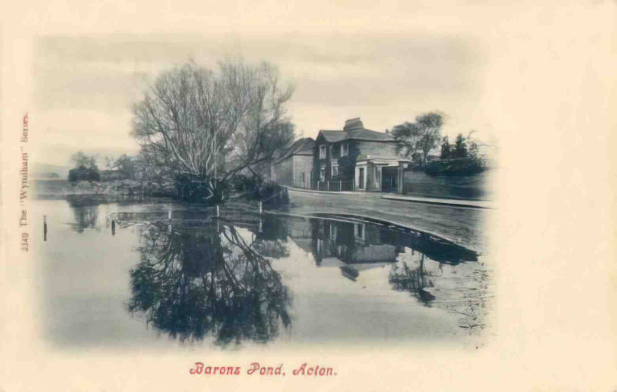 Middlesex Acton Barons Pond Vintage A4 Photo Print