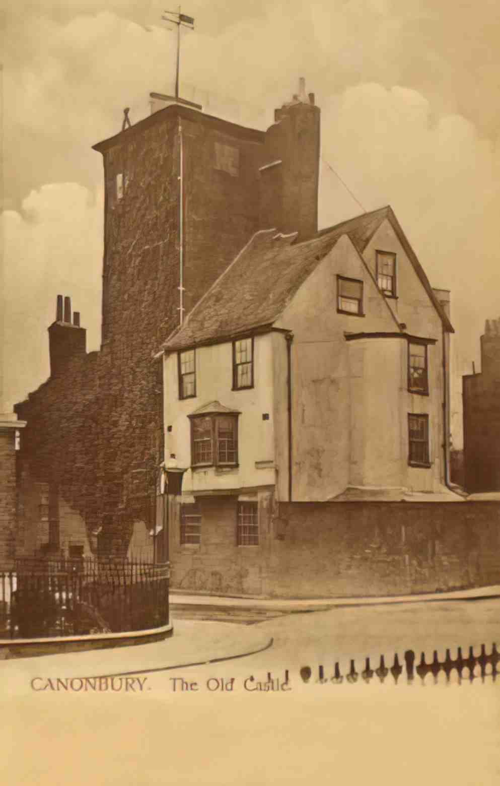 Middlesex Canonbury The Old Castle Vintage A4 Photo Print