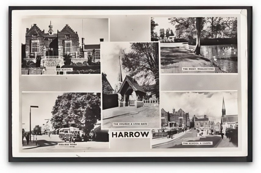 Middlesex Harrow 5 Views Wealdstone Moat School College Road Vintage A4 Photo Print