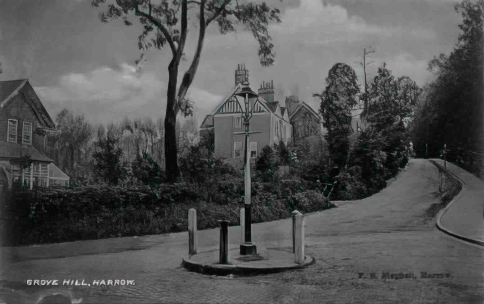 Middlesex Harrow Grove Hill Vintage A4 Photo Print