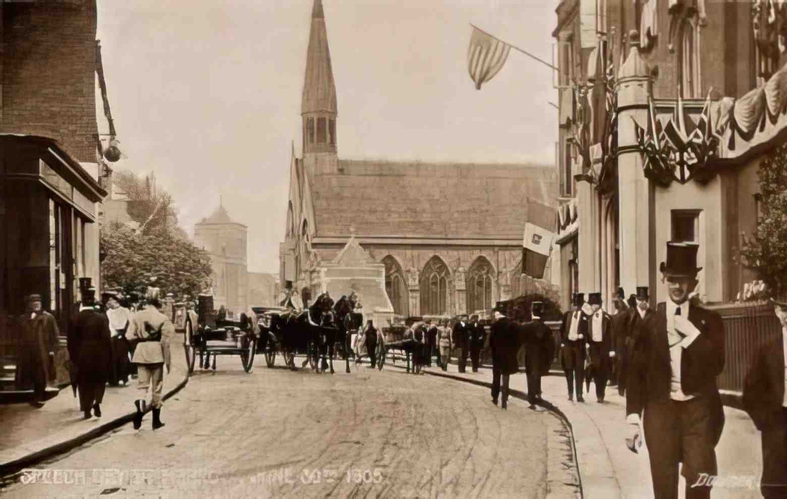 Middlesex Harrow Speech Day June 30th 1905 Vintage A4 Photo Print