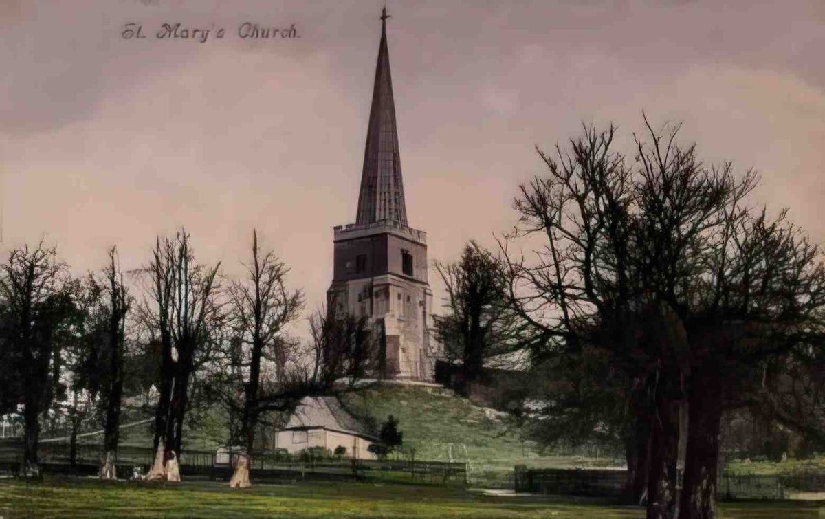 Middlesex Harrow St Marys Vintage A4 Photo Print