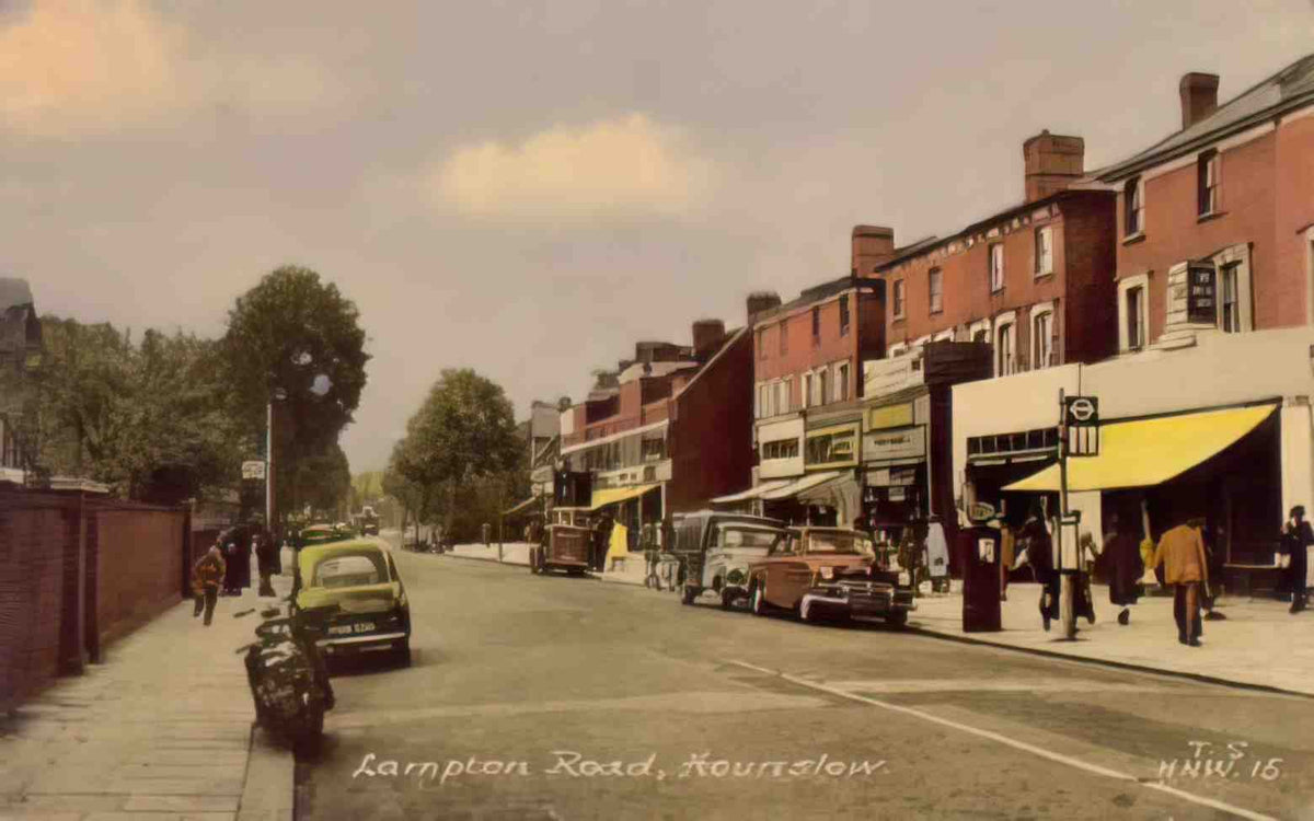 Middlesex Hounslow Lampton Road c1960s Vintage A4 Photo Print