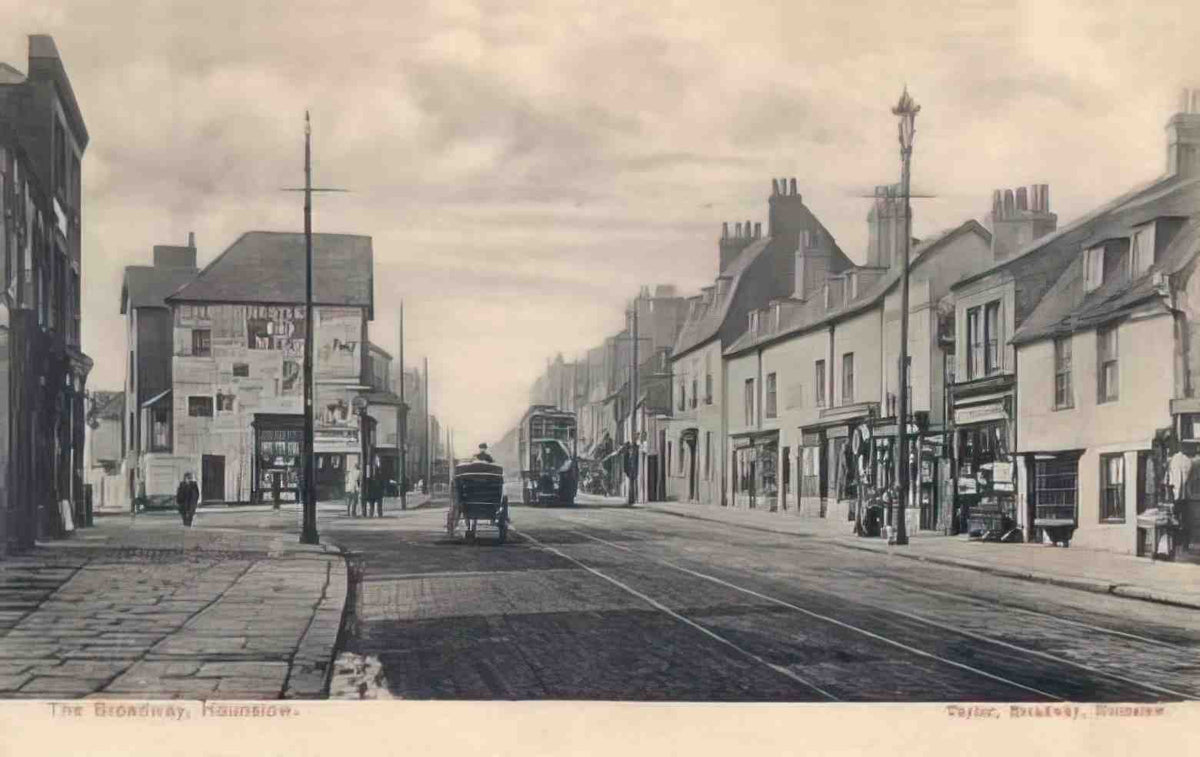 Middlesex Hounslow The Broadway c1910s Vintage A4 Photo Print