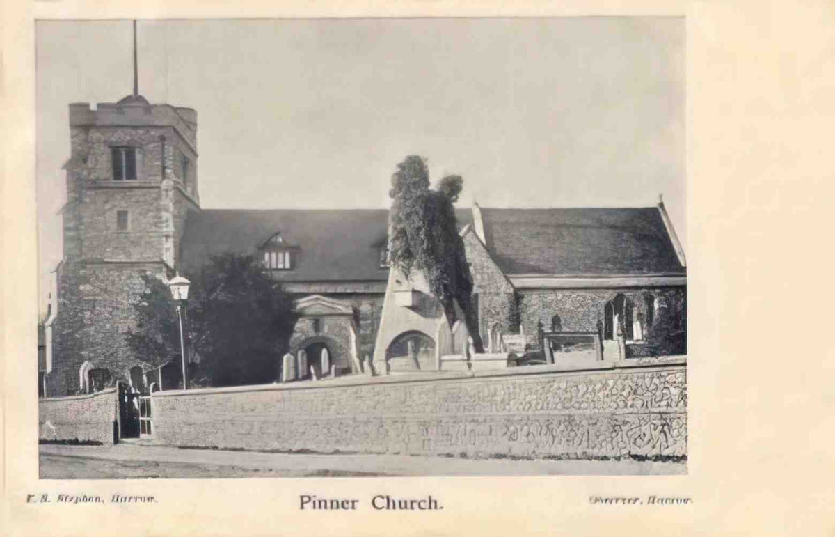 Middlesex Pinner St John the Baptist Vintage A4 Photo Print