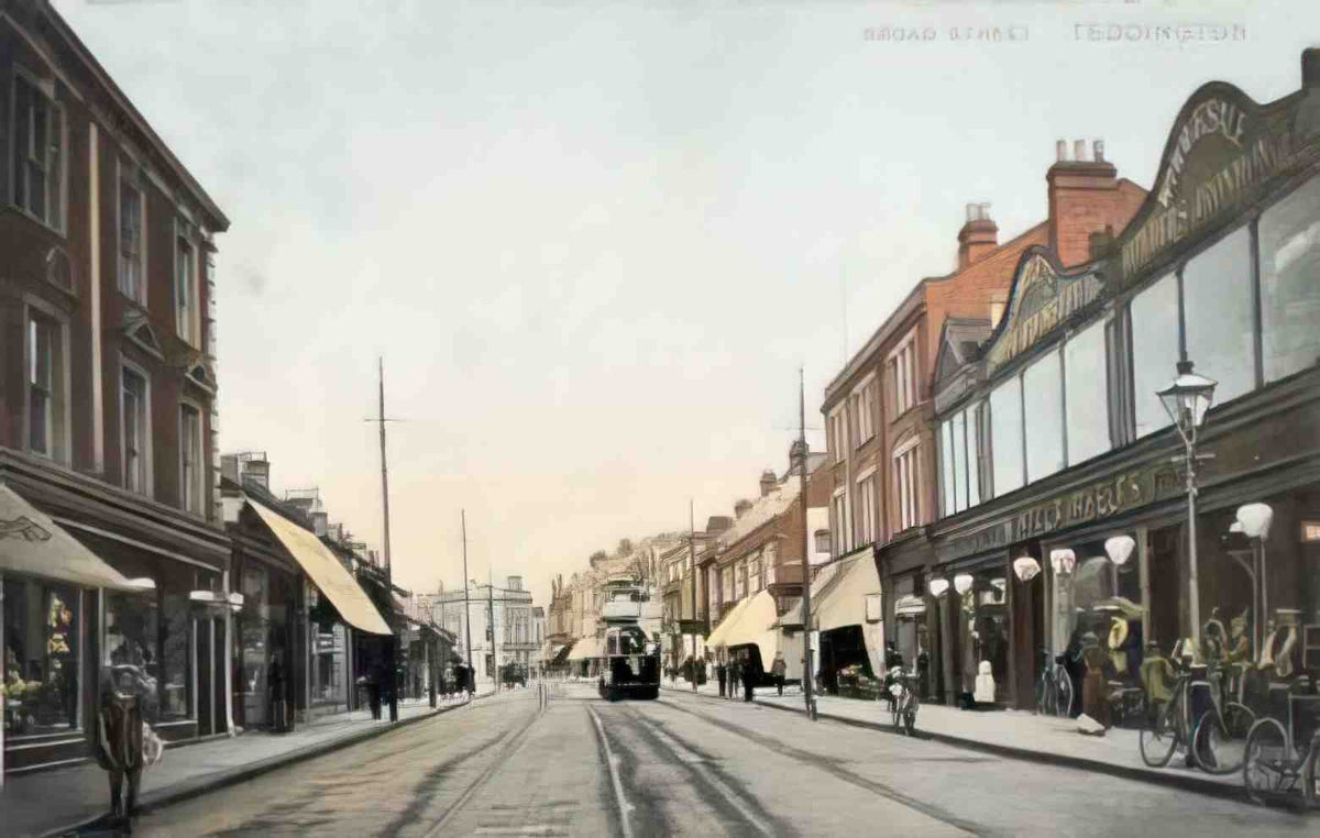 Middlesex Teddington Broad Street c1910s Vintage A4 Photo Print