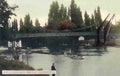 Middlesex Teddington Suspension Bridge Vintage A4 Photo Print