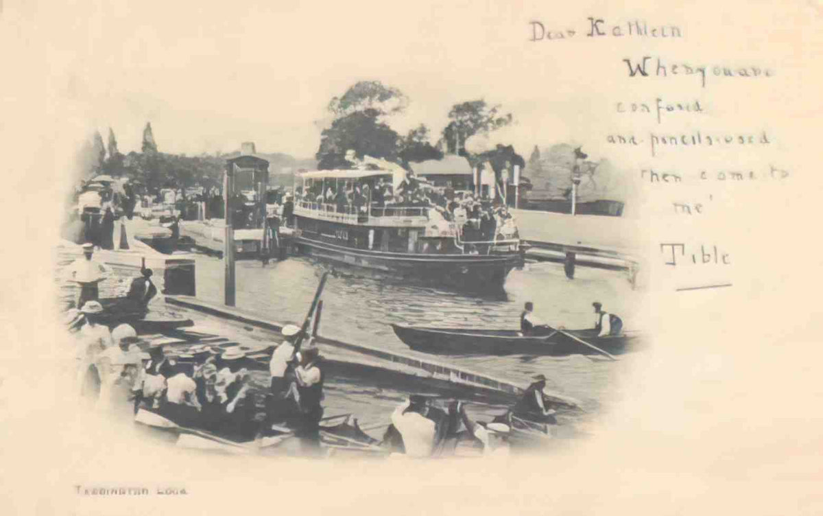 Middlesex Teddington Teddington Lock II Vintage A4 Photo Print