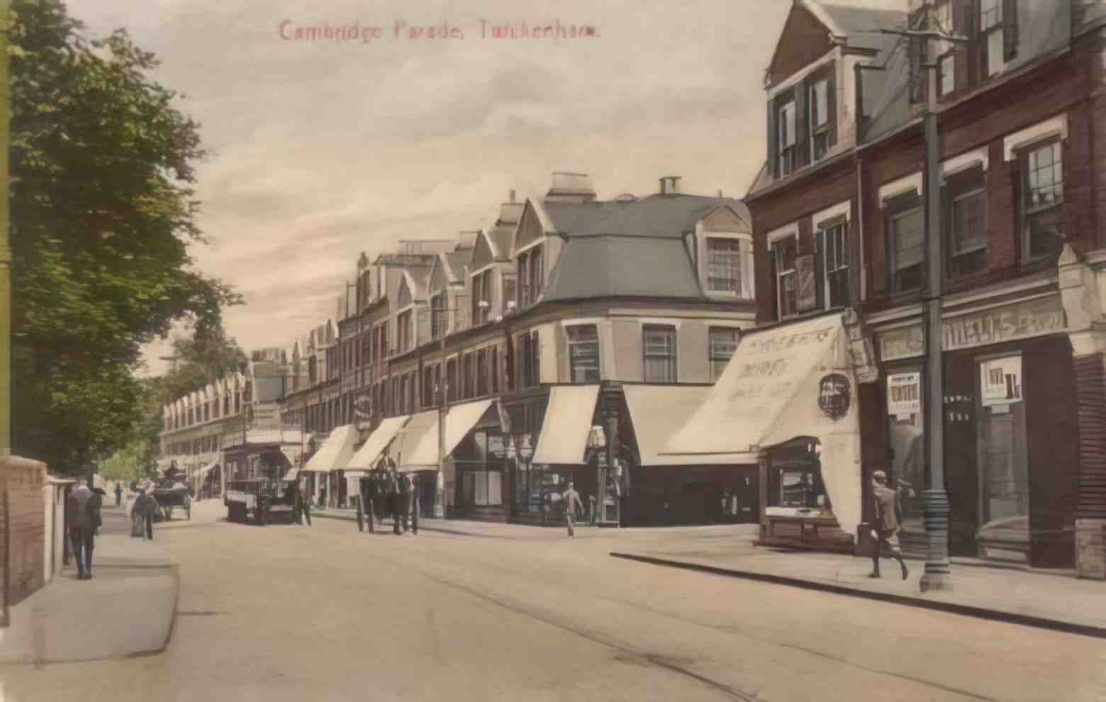 Middlesex Twickenham Cambridge Parade Vintage A4 Photo Print